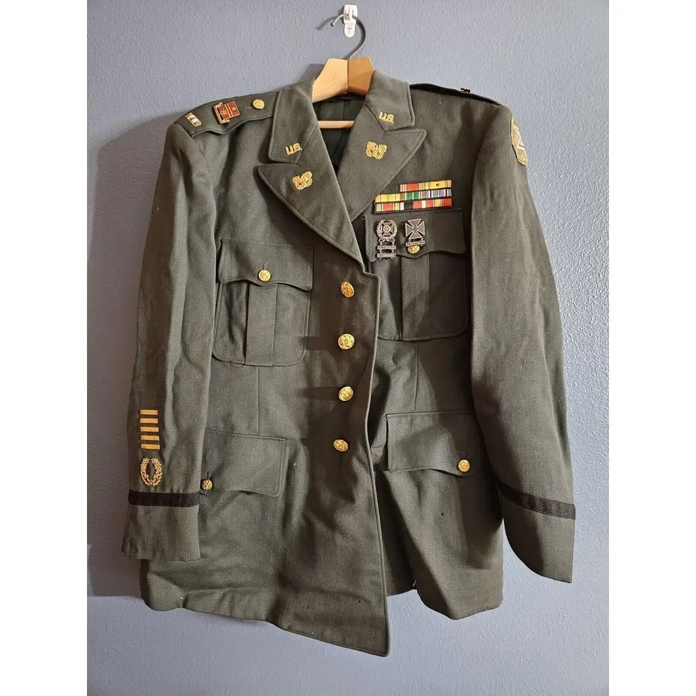 VERY RARE WWII U.S. Army Full‎ Dress Uniform, warrant officer Sixth Army 1953ish